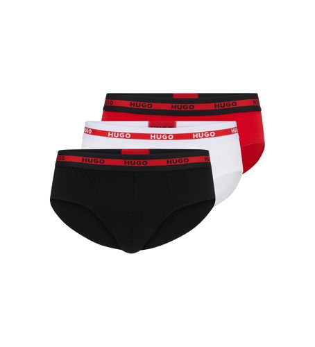 Paquet de 3 slips Triplet rouge, blanc, (L), Homewear, Coton - HUGO - Modalova