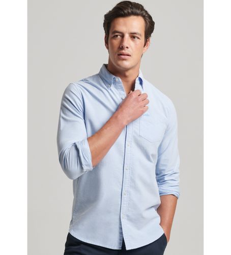 M4010653A Chemise oxford à manches longues (S), Casuel, Classique, Manche longue, Le coton biologique, Durable - Superdry - Modalova