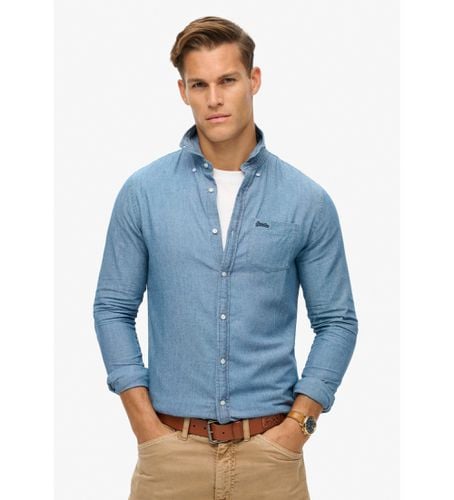 M4010700A Chemise à manches longues en coton Oxford (S), Casuel, Denim, Manche longue - Superdry - Modalova