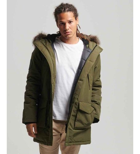 M5011573A Parka à capuche en fausse fourrure Everest (XS), Casuel, Vert, Polyester, Durable - Superdry - Modalova