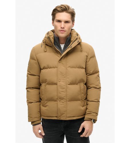 M5011743A Everest Hooded Quilted Jacket marron (S), Casuel, Polyester, Manche longue - Superdry - Modalova