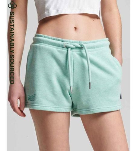 W7110286A Short en tricot de coton biologique avec logo Vintage Logo (XXS), Casuel, Sport, Le coton biologique, Du - Superdry - Modalova