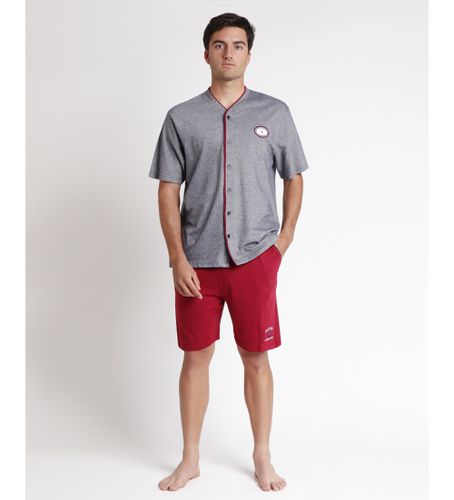 Pyjama ouvert à manches courtes Sailing (S), Homewear, Coton, Manche courte, Marine - Antonio Miro - Modalova