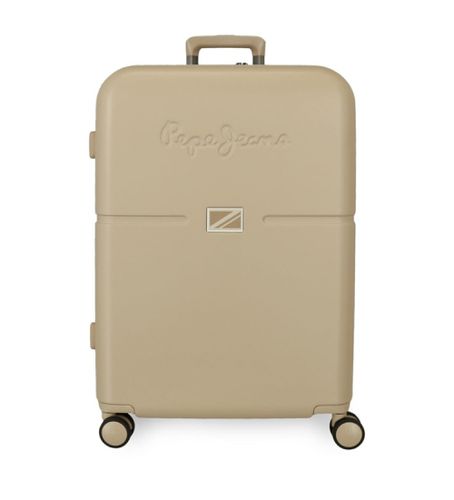 Unisex. 7699238 Accent medium hard suitcase 70cm brown greenish brown (OSFA), Marron, Casuel, ABS/Polycarbonate, Moyen - Pepe Jeans - Modalova