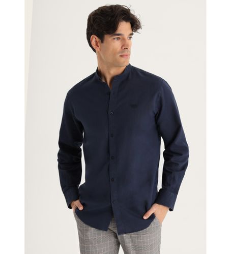 Chemise en lin col mao (S), Casuel, Coton, Manche longue - Victorio & Lucchino, V&L - Modalova