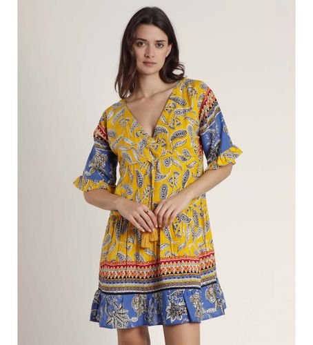 Hippy Beach - Robe à manches françaises - (S), Casuel, Polyester, Manche courte - Admas - Modalova