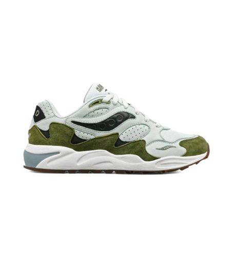 S70773-1 Trainers Grid Shadow 2 (41), Cuir, Plat, Lacets, Casuel, Vert - Saucony - Modalova