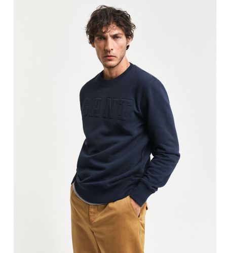 Sweat-shirt Embossed (S), Casuel, Coton, Polyester, Marine - Gant - Modalova