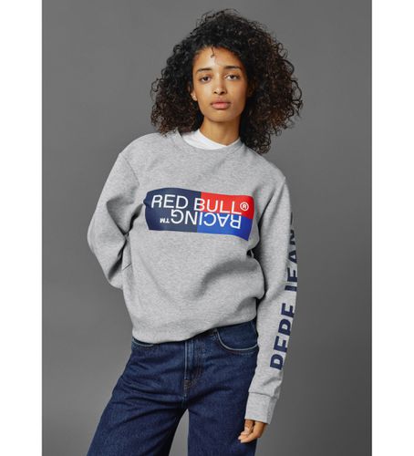 Bull Racing x Pepe Jeans unisex. RU580007 Colour Block Graphic Crew Sweatshirt (S), Casuel, Gris, Coton, Manche longue - Red Bull Racing x Pepe Jeans - Modalova