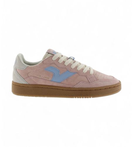 Smash Soft Suede Leather Sneakers (36), Cuir, Plat, Lacets, Casuel, Rose - Victoria - Modalova