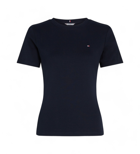 WW0WW40587 T-shirt slim avec logo brodé en (S), Casuel, Coton, Manche courte - Tommy Hilfiger - Modalova