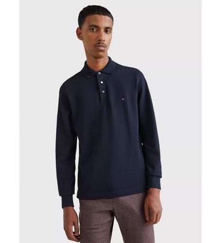 MW0MW20182 Polo Slim (L), Casuel, Manche longue, Le coton biologique, Durable, Marine - Tommy Hilfiger - Modalova