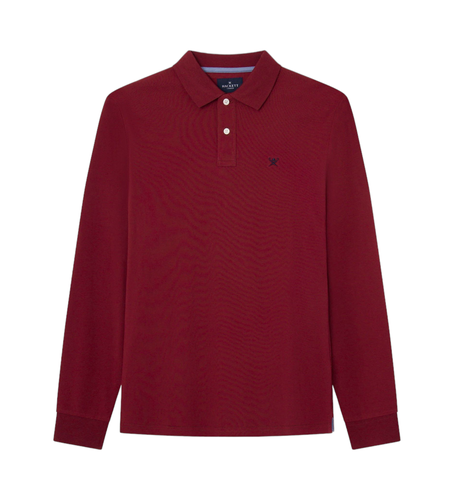 HM550887 Polo Slim Fit Logo (S), Casuel, Coton, Manche longue - Hackett London - Modalova