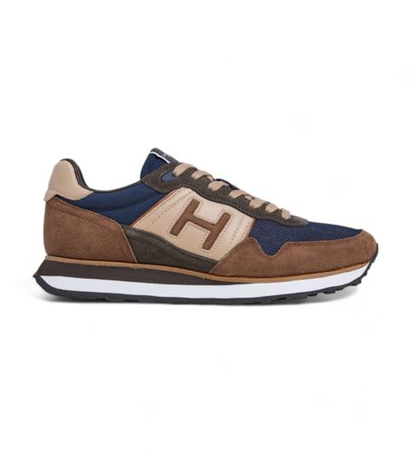 HMS21403 Telfor Vibe Leather Sneakers , brown (41), Cuir, Plat, Lacets, Casuel, Marine - Hackett London - Modalova