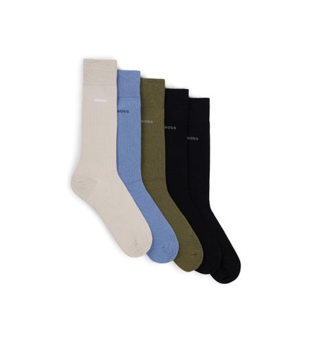 Lot de 5 paires de chaussettes moyennes multicolores (39-42), Homewear, Coton - BOSS - Modalova