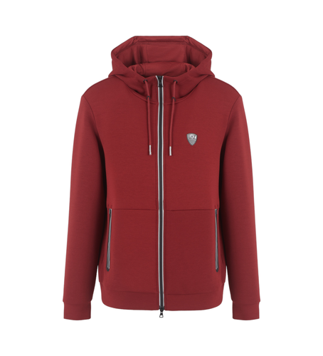 NPM20_PJ4EZ Premium Shield Stretch Viscose Blend Hoodie Bourgogne (L), Casuel, Polyester, Bordeaux - EA7 - Modalova