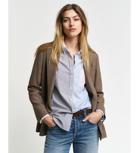 Chemise à coupe décontractée avec patch (32), Casuel, Coton, Manche longue - Gant - Modalova