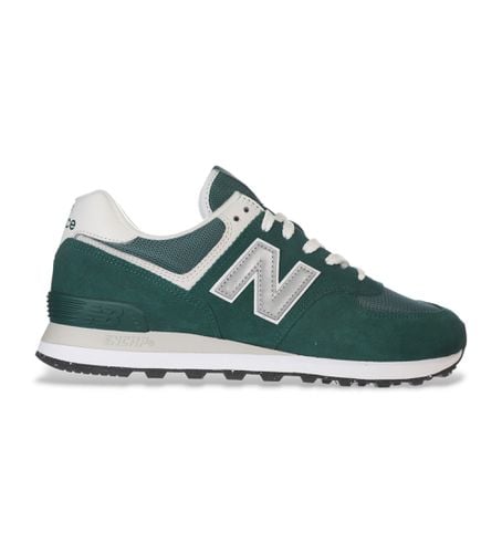 Unisex. U574V2 Baskets en cuir 574 vertes (38), Plat, Lacets, Casuel - New Balance - Modalova