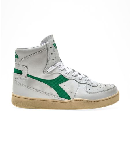 Unisex. 201158569 Mi Basket Used Leather Sneakers (43), Cuir, Blanc, Plat, Lacets, Casuel - Diadora - Modalova