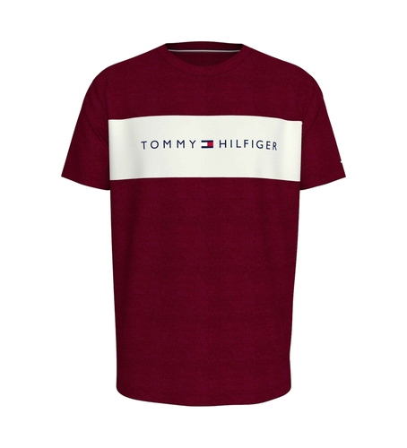 UM0UM03418 T-shirt original avec motif coloré lilas (L), Casuel, Violet, Coton, Manche courte - Tommy Hilfiger - Modalova