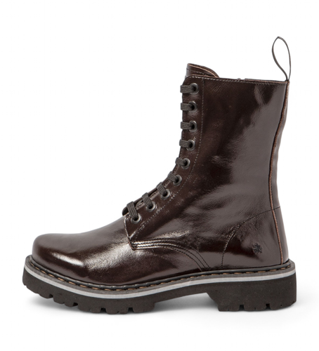 Bottines en cuir 1167 marron (37), Plat, Lacets, Fermeture éclair, Casuel - Art - Modalova