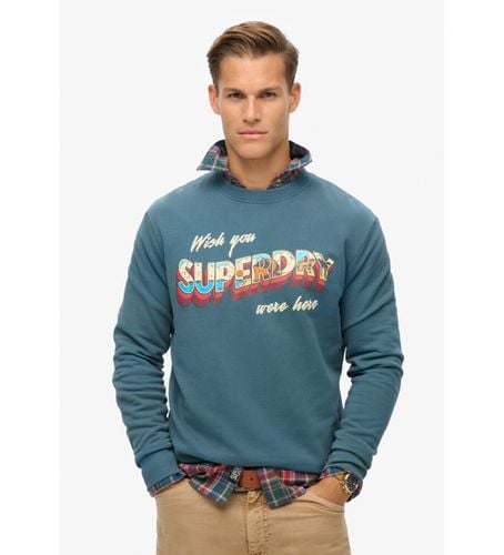 M2014112A Travel Postcard Graphic Crew sweat-shirt (XXL), Casuel, Coton - Superdry - Modalova