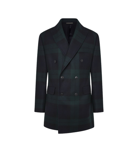 HM403236 Manteau Blackwatch (40/32), Casuel, Laine, Marine - Hackett London - Modalova