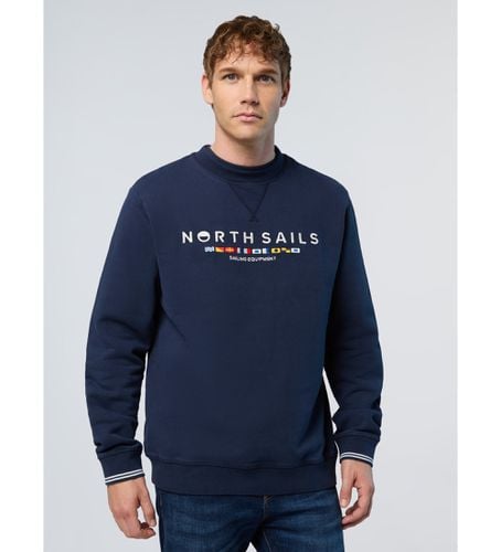 Sweatshirt avec broderie du drapeau de la (XS), Casuel, Sport, Multisport, Le coton biologique, Durabl - North Sails - Modalova