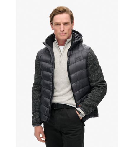 M5012042A Veste tricotée hybride à capuche Storm (XXL), Casuel, Gris, Polister recyclé, Durable - Superdry - Modalova