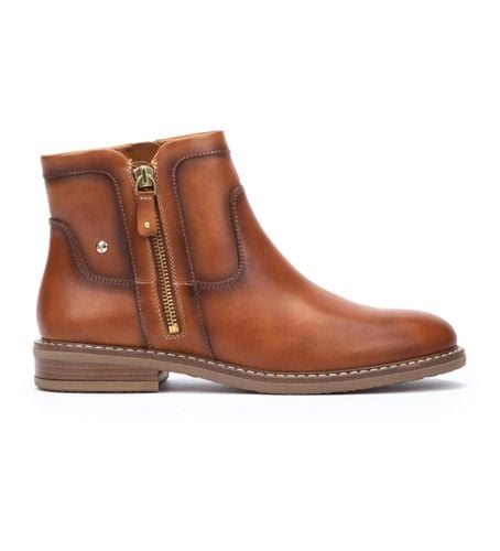 W8J-8747 Aldaya - Bottines en cuir marron (36), Plat, Fermeture éclair, Casuel - Pikolinos - Modalova