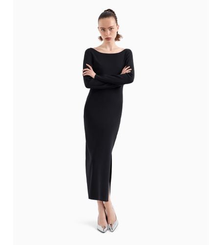 XW000049AF10352UC001 Robe bodycon noire (M), Casuel, Viscose, Manche longue - Armani Exchange - Modalova