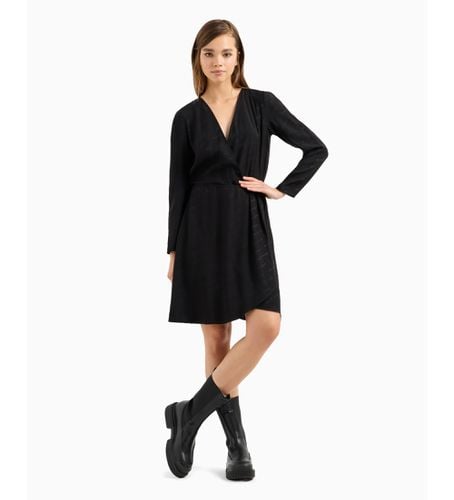 DYA21YN4VZ1200 Robe noire classique (XL), Casuel, Viscose, Manche longue - Armani Exchange - Modalova