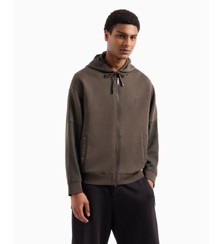 DZMHDZJNPZ4892 Sweat zippé (L), Marron, Casuel, Coton - Armani Exchange - Modalova