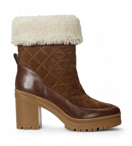 Bottines en cuir Coraline avec peau de mouton marron (36), 5 à 8 cm, Aucun, Casuel - Polo Ralph Lauren - Modalova