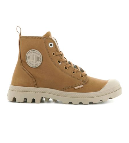 Bottines en cuir marron Pampa Hi Zip WI (36), Plat, Lacets, Fermeture éclair, Casuel - Palladium - Modalova