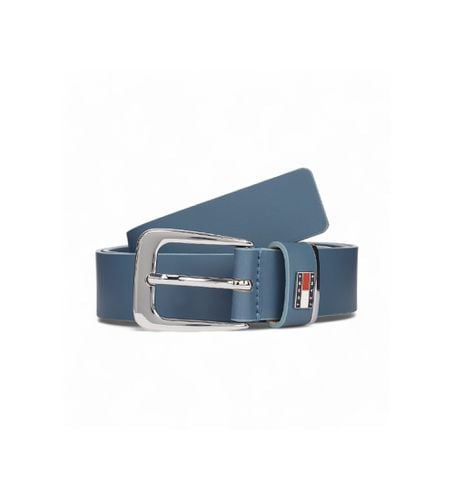 AW0AW16999 Ceinture en cuir avec badge à boucle bleue (75cm), Casuel - Tommy Hilfiger - Modalova