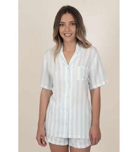 Pyjama à manches courtes ouvert à rayures classiques (XXL), Homewear, Viscose, Manche courte - Admas - Modalova