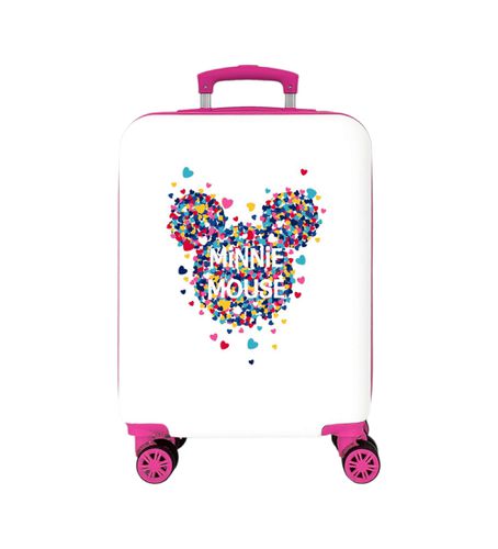 Garçon. 3671767 Valise taille cabine Minnie Magic coeurs rigides -36x55x20cm (OSFA), Blanc, Casuel, Rose, Syn - Joumma Bags - Modalova