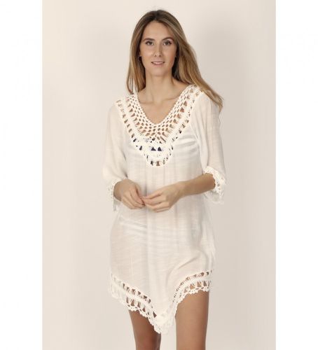 Robe beige d'Ibiza (M), Casuel, Coton, Manche 3/4 - Admas - Modalova