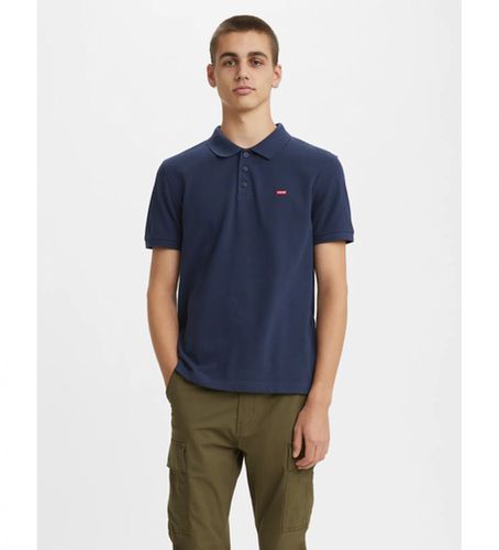 Til mænd. 35883-0005 Hosemark navy polo shirt (S ), Casual, Bomuld, Korte ærmer, Økologisk bomuld, Bæredygtig, Blå - Levi's - Modalova