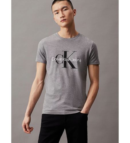 Til mænd. J30J320935 Core Monogram Slim T-shirt (S), Casual, Bomuld, Korte ærmer, Økologisk bomuld, Bæredygtig - Calvin Klein Jeans - Modalova