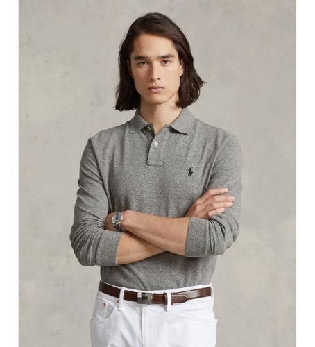 Til mænd. 710681126003 Slim fit piqué polo shirt (S), Casual, Bomuld, Lange ærmer - Polo Ralph Lauren - Modalova