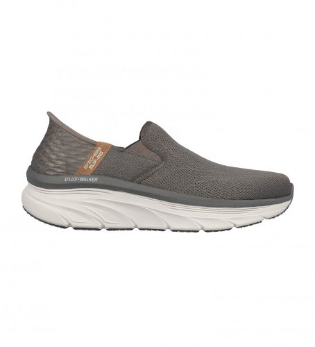 Til mænd. 232455 Slip-ins RF Sko: D'Lux Walker - Orford gråbrun (40), Stof, Fast, 1-3 cm, Ingen, Casual - Skechers - Modalova