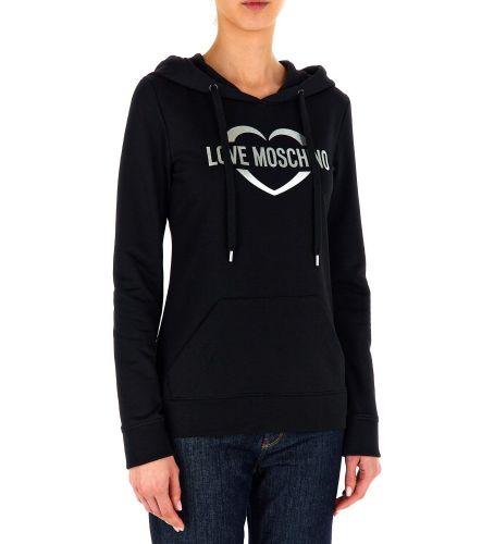 Til kvinder. W 6 500 01 E 2246 sweatshirt med hætte (40), Casual, Bomuld - Love Moschino - Modalova