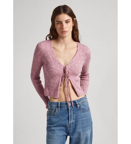 Til kvinder. PL702012 Danica Cardigan rødbrun (XS), Casual, Bomuld, Lange ærmer - Pepe Jeans - Modalova