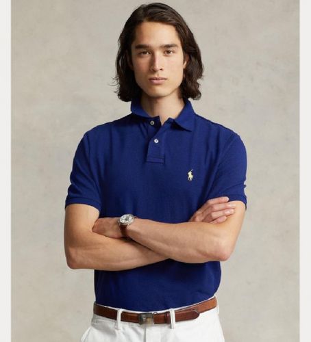 Til mænd. 710795080013 Slim fit pique polo shirt (XL), Casual, Bomuld, Korte ærmer - Polo Ralph Lauren - Modalova