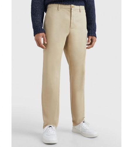 Til mænd. MW0MW28883 Bleecker chino-bukser i bomuld med stretch (28/30), Casual, Økologisk bomuld, Bæredygtig - Tommy Hilfiger - Modalova