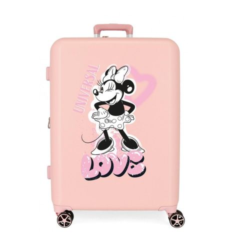 Til kvinder. 3739424 Minnie Haeart Medium Hård Kuffert Minnie Haeart 70 cm (OSFA), Casual, ABS/Polykarbonat, Mellem - Disney - Modalova