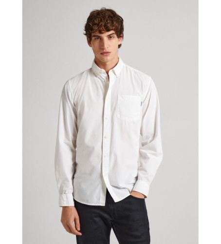 Til mænd. PM308270 Lisa Fit Regular Fit Poplin skjorte (M), Casual, Bomuld, Klassisk, Lange ærmer - Pepe Jeans - Modalova