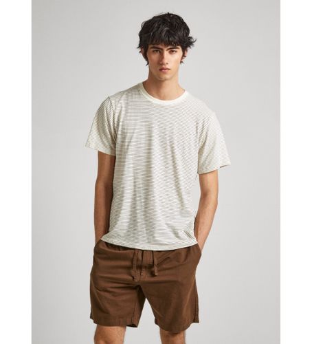 Til mænd. PM509387 Carlisle T-shirt (L), Casual, Bomuld, Korte ærmer, Bæredygtig - Pepe Jeans - Modalova